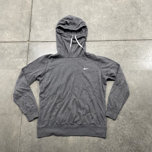 Nike Funnel Neck Hoodie Women’s Size XLGrey Embroidered Logo - Picture 1 of 6